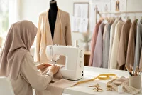 کارآفرینی بانوی آشخانه ای در کارگاه تولید لباس